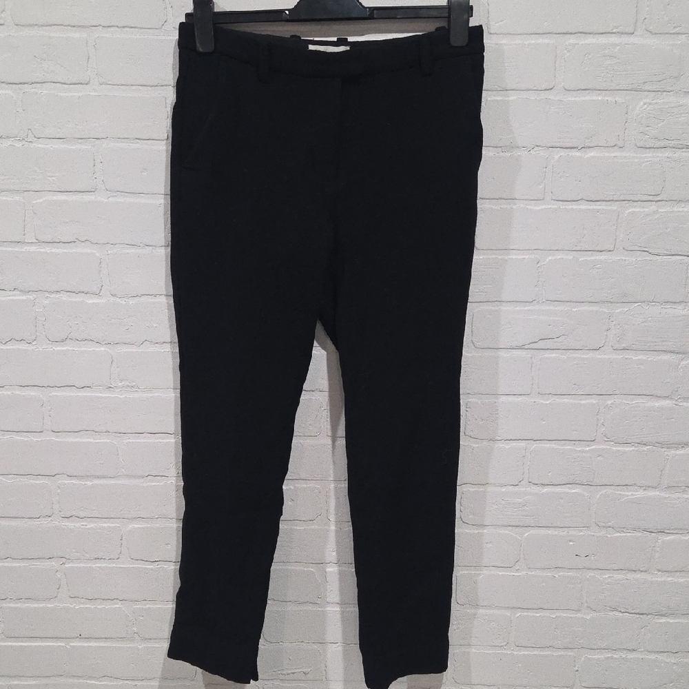 3.1 Phillip Lim Black Textured Tailored Trousers